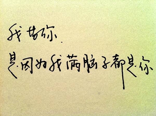 發給表白的人的話語